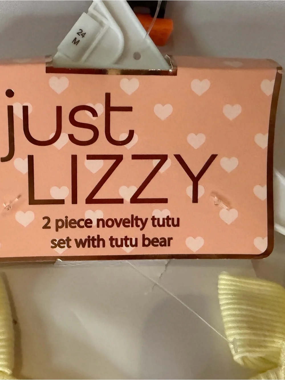 Adorable Just Lizzy two-piece novelty tutu set in Girls Size 24 M brand new